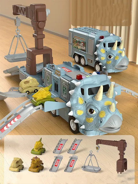 DinoRoar Truck - Foldable Dinosaur Adventure Wagon