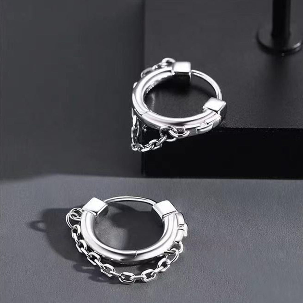 ChainHoops Earrings – Trendy Elegant Hoop Earrings