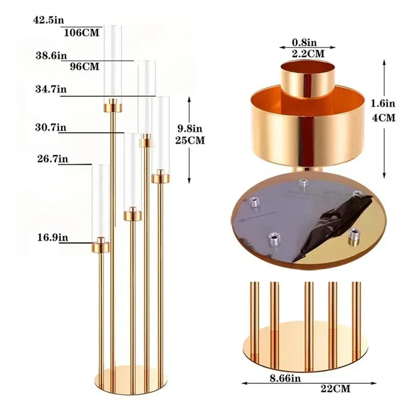 EleganteCandle – Luxury Candle Holder with Acrylic Accent
