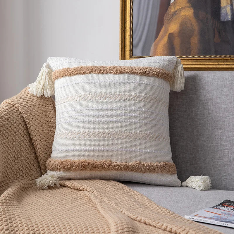 Lumière Luxe Cushion Cover - Elegant Tufted Style for Your Interior
