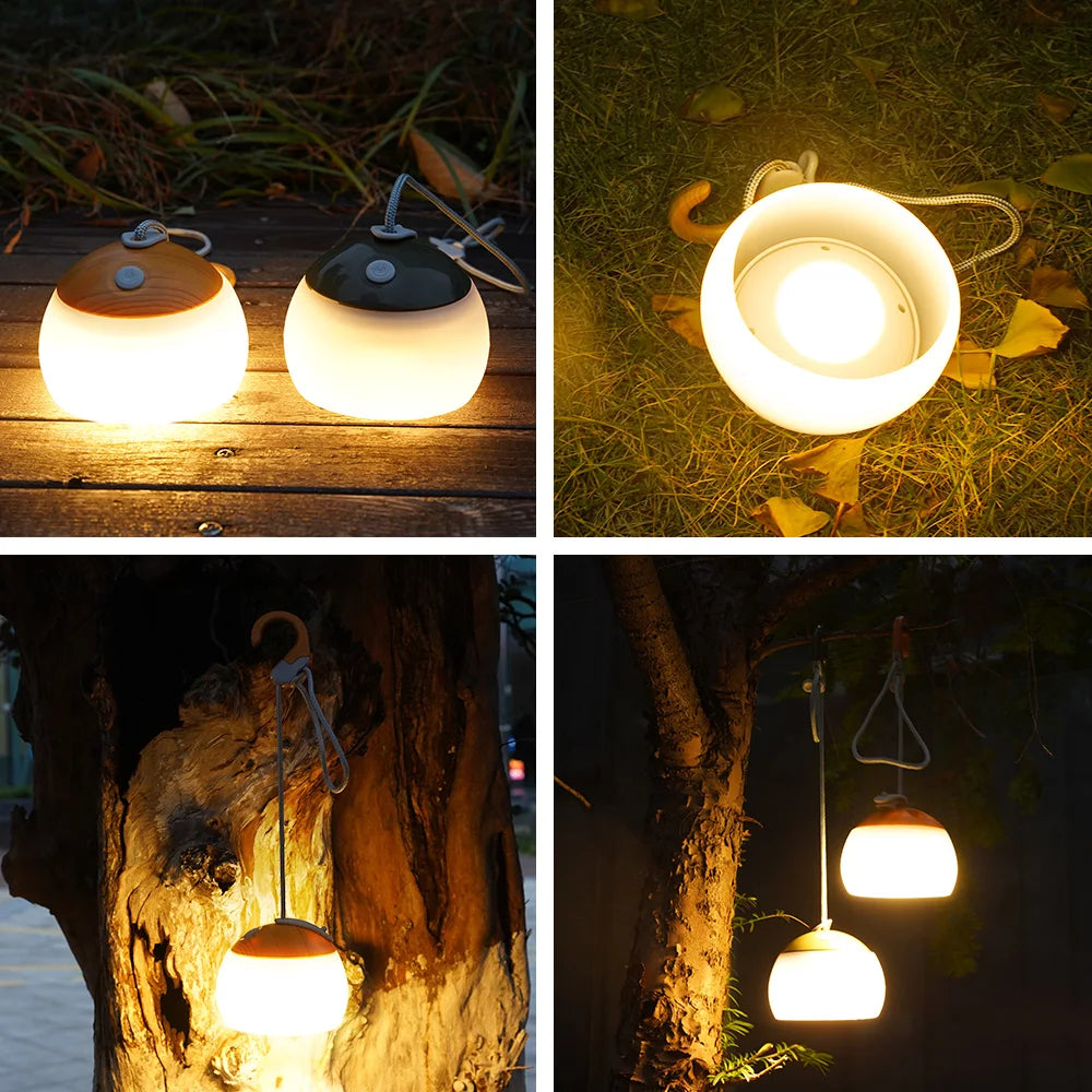 CampGlow - Retro Rechargeable Camping Lantern with USB