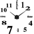 RomanTime 3D Clock - Modern DIY Wall Decor
