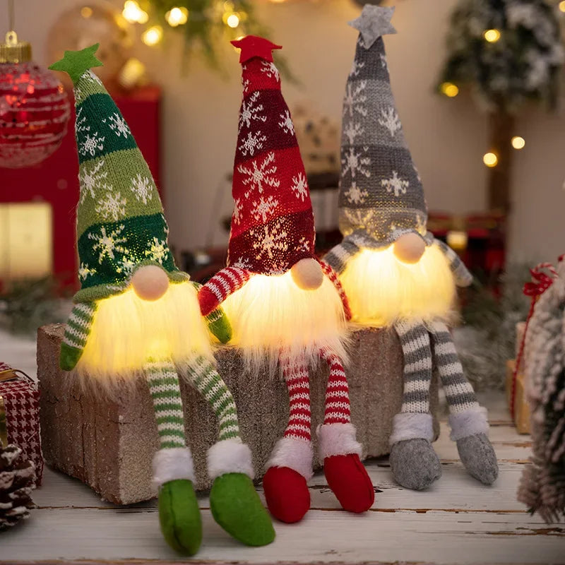 Enchanting Light-Up Christmas Gnome with Luxury Glow