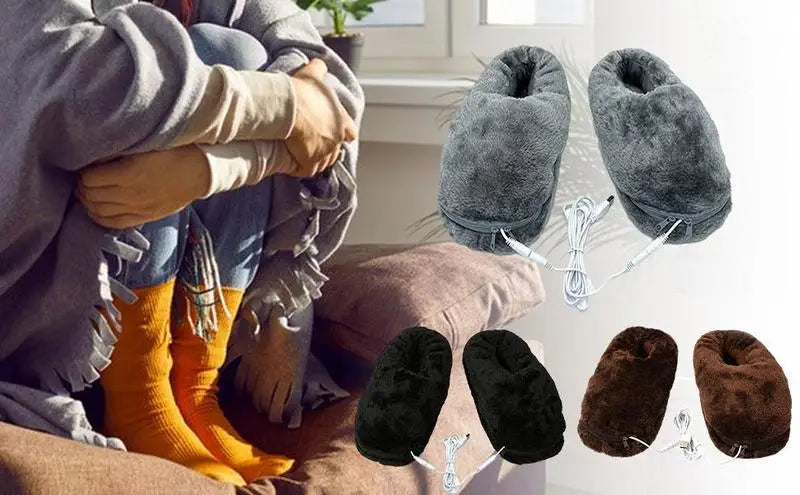 HeatCloud Heated Slippers - Luxurious USB Heated Slippers for Ultimate Comfort