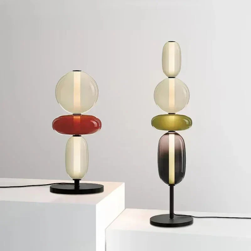 ChromaLuxe - Designer Floor Lamp with Color Accents for a Sparkling Ambiance