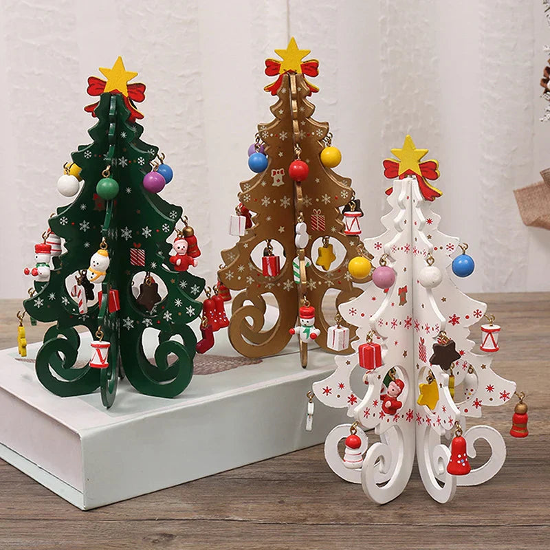 CharmTree Christmas Tree - Handmade 3D Wooden Christmas Decoration