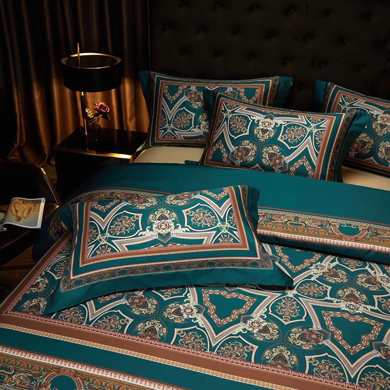 Vintage Grandeur - Luxury Egyptian Cotton Duvet Cover Set