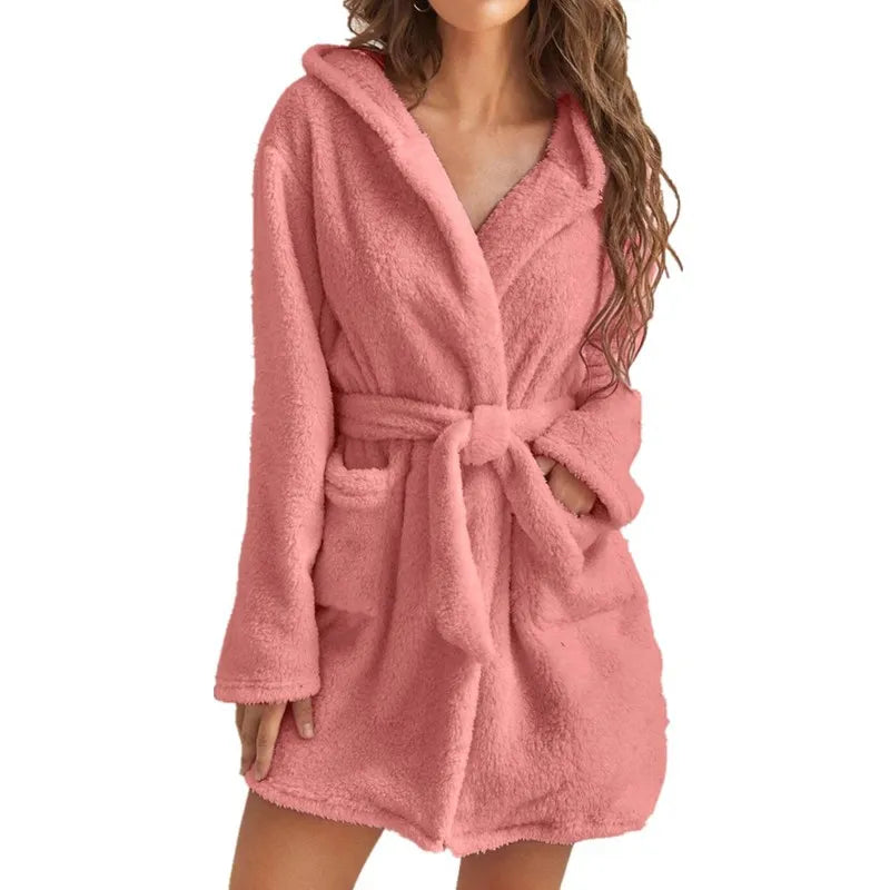 CozyElegance Bathrobe - Elegant Thick Bathrobe for Women
