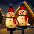 SoleilNeige Snowman Garden Lamp - Magical LED Outdoor Lighting for Garden