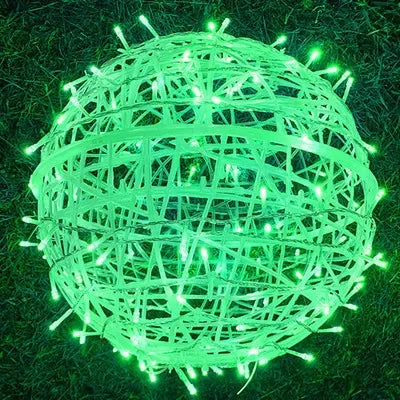 Sphere Rattan Festoon Lights - Elegant Rattan Festoon Lights for Every Occasion