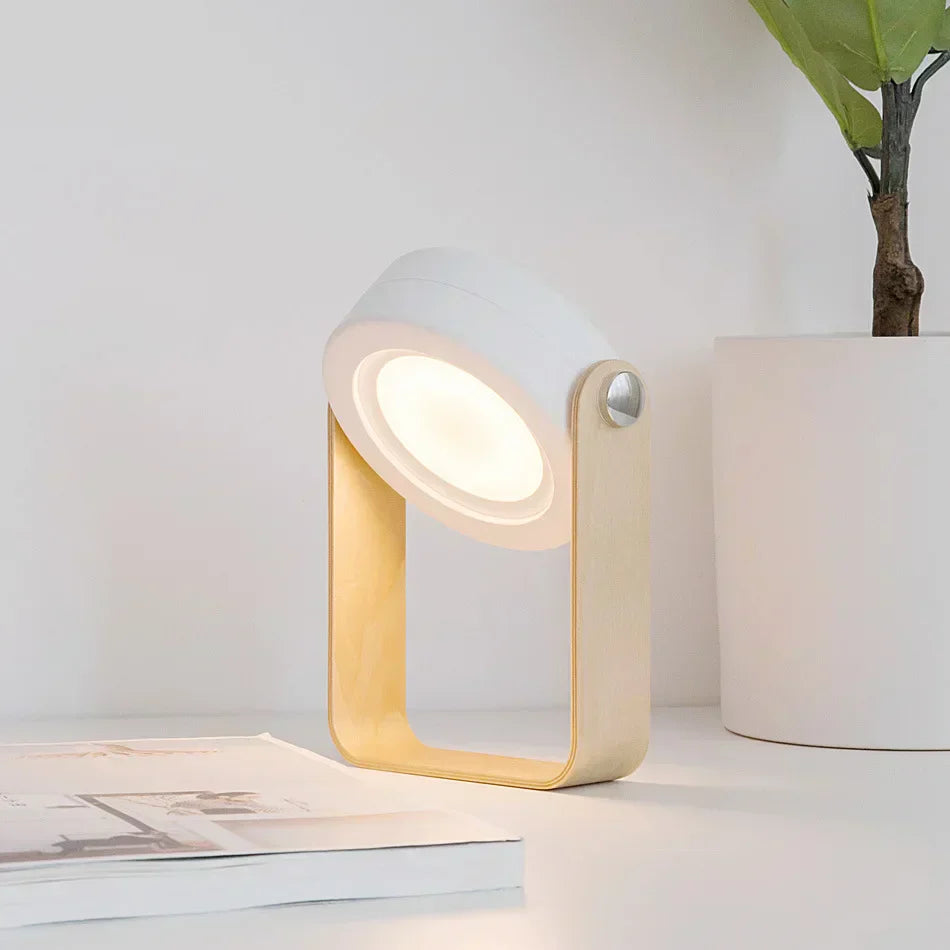 CompactGlow – Elegant Foldable LED Desk Lamp for Home and On the Go