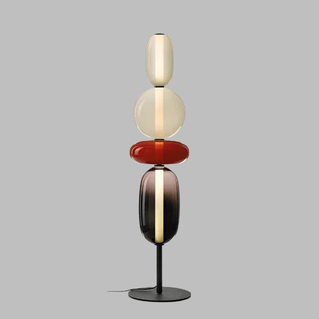 ChromaLuxe - Designer Floor Lamp with Color Accents for a Sparkling Ambiance