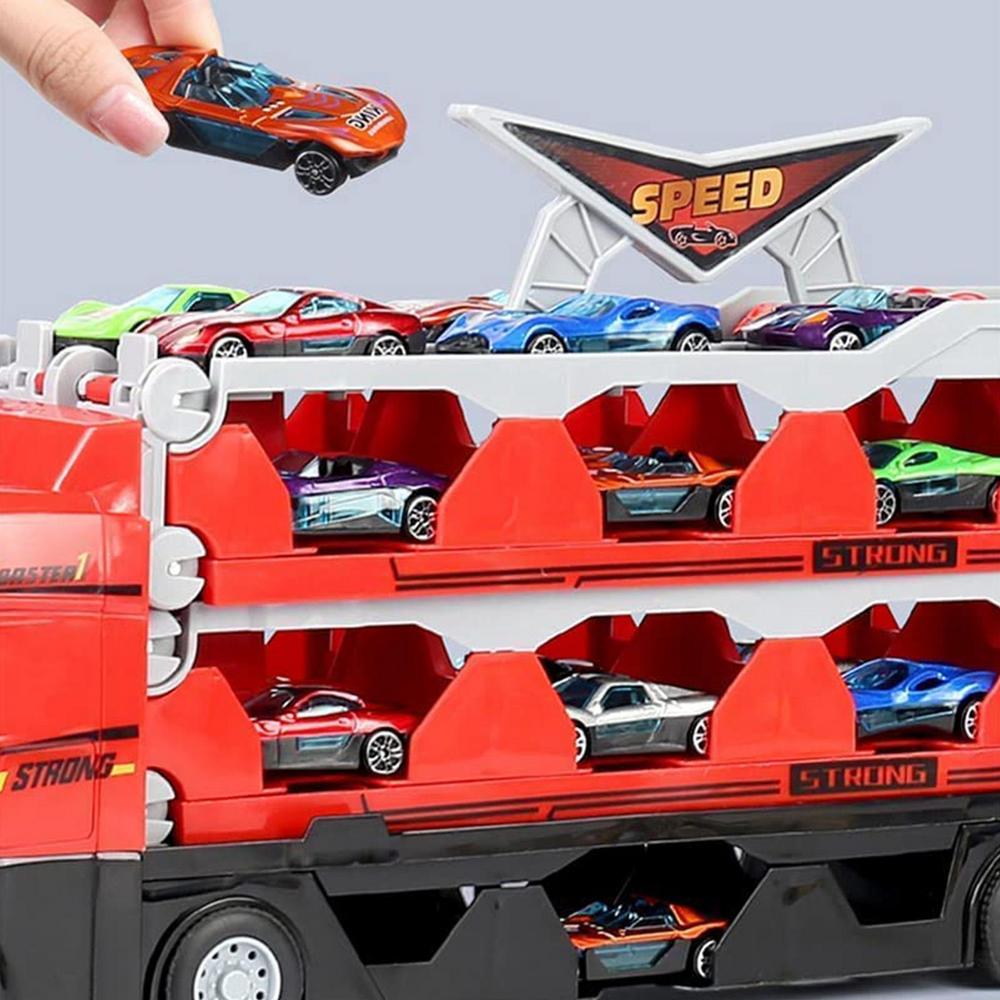 MegaTransporter - Toy Semi-Trailer Truck with Mini Cars