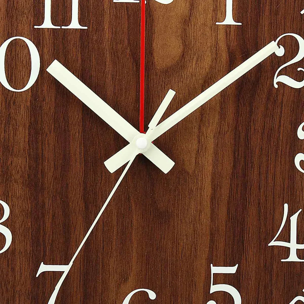 GlowClock – Luxury Wooden Wall Clock with Night Light
