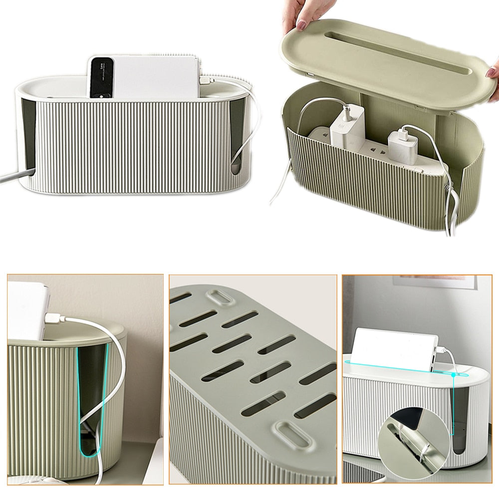 StorageMaster Box - Stylish Organizer for Cables and Adapters