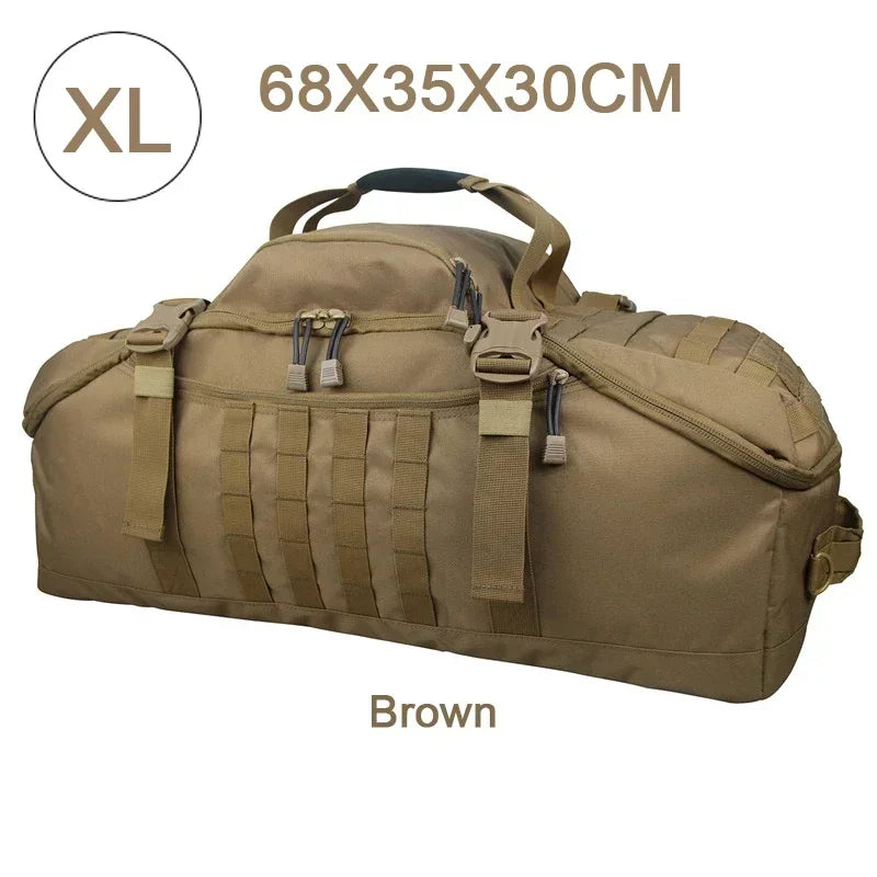 TrailTrek - Rugged Tactical Duffle Bag and Backpack