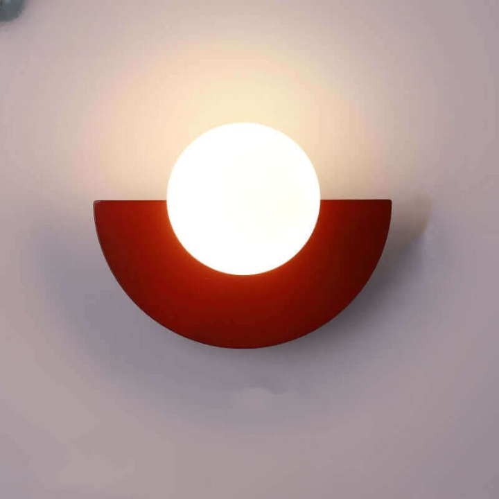 Northern Lights Charm - Half-Moon Metal Wall Lamp