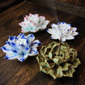 LotusBloom Incense Holder - Elegant Fragrance Accessory for Home/House