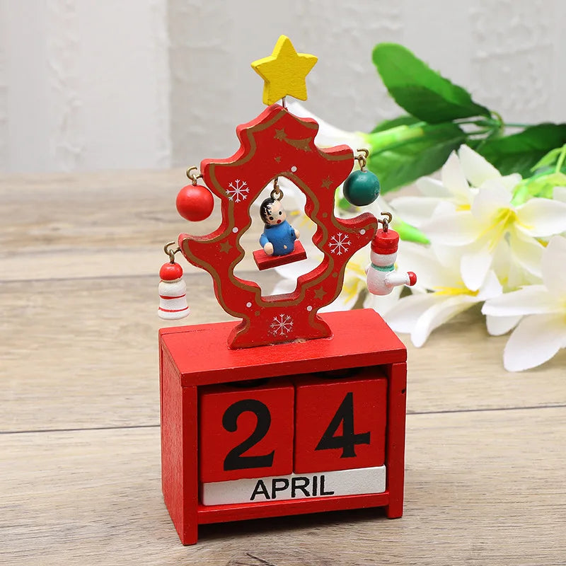 JoyfulCountdown Tree - Playful Wooden Christmas Tree