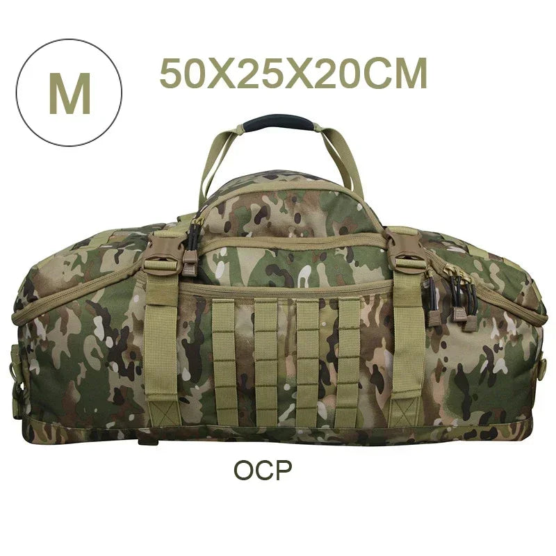 TrailTrek - Rugged Tactical Duffle Bag and Backpack