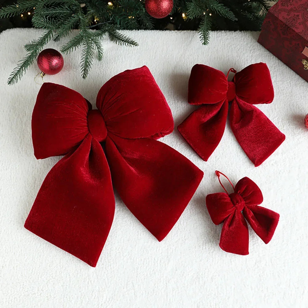 Red Velvet Bow - Luxury Red Velvet Bow for Decoration
