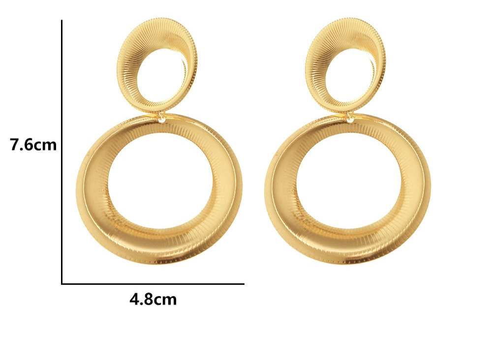 Gold Circle Earrings | Unique Statement Jewelry for a Bold Look