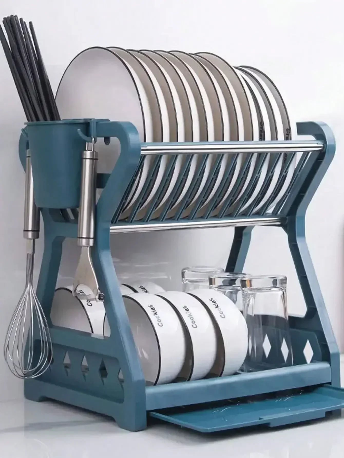 RackMaster - Elegant Foldable Dish Drying Rack for the Kitchen