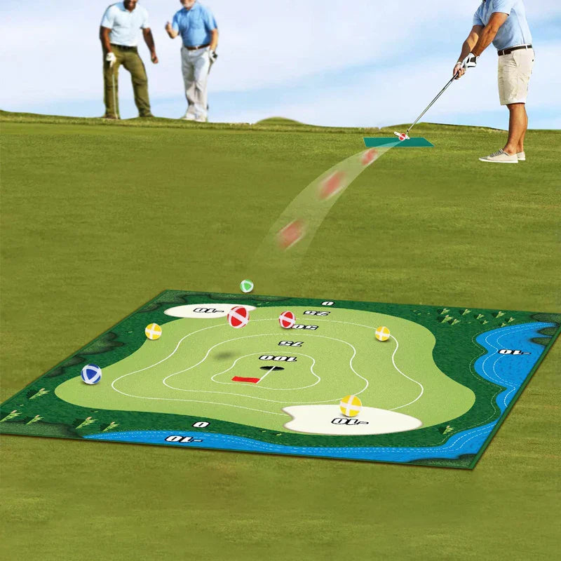 SwingZone - Compact Indoor Golf Set for Home Fun