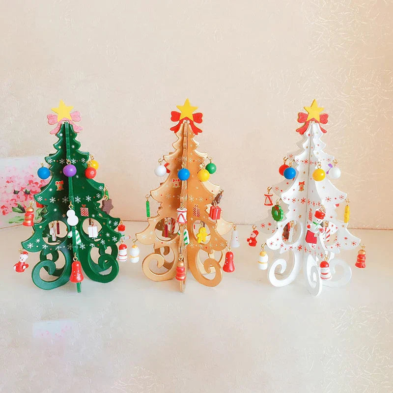 CharmTree Christmas Tree - Handmade 3D Wooden Christmas Decoration