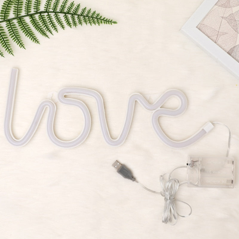 LoveGlow Neon Letters - Romantic Lighting for Your Interior