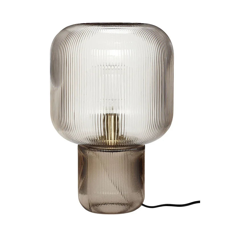 ElegantGlow - Modern Glass Table Lamp with LED Light