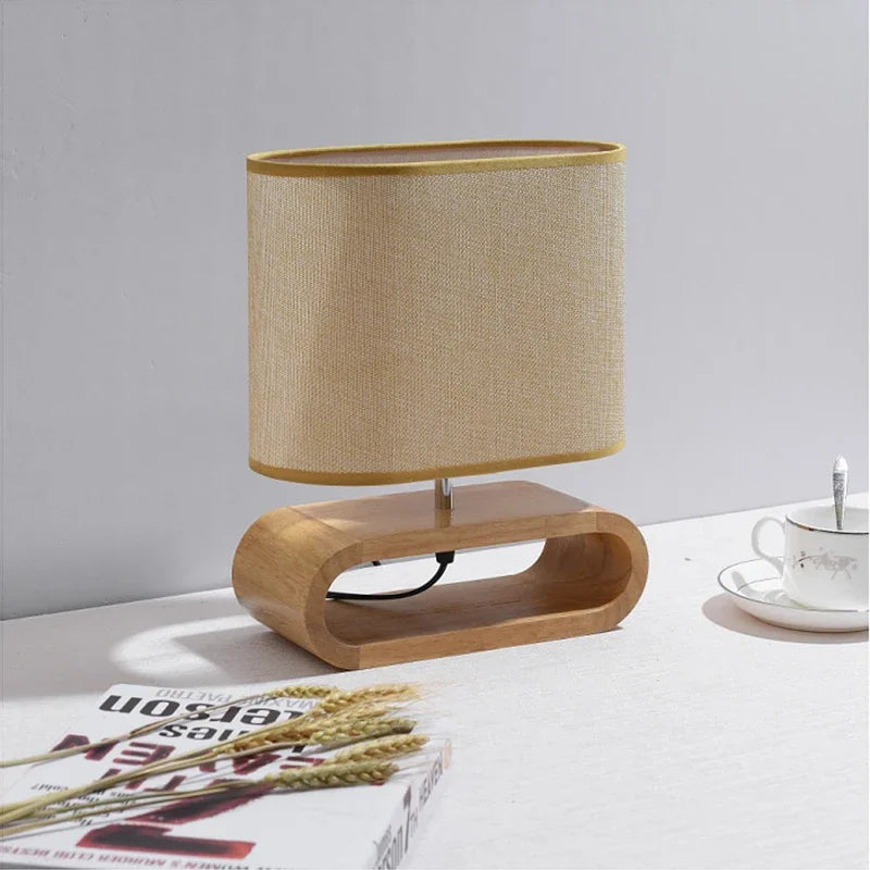 ZenWood - Serene Wooden Desk Lighting for Relaxation