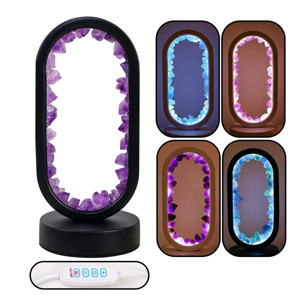 Amethystique – Elegant Natural Crystal Lighting