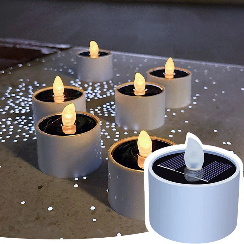 AmbianceFlicker Candles - Solar Powered Flameless Outdoor Lighting