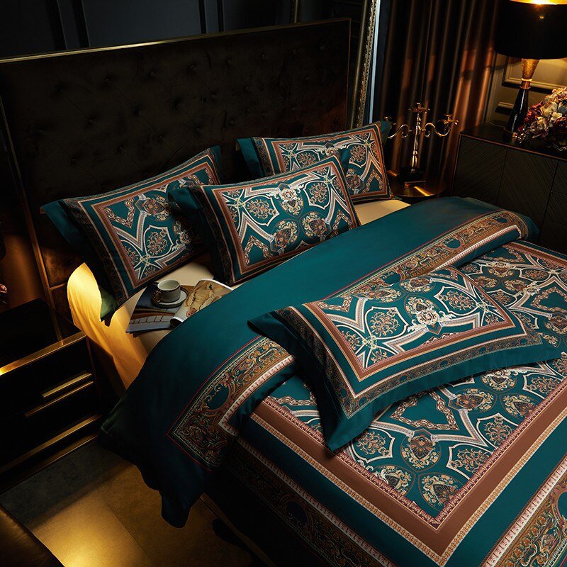 Vintage Grandeur - Luxury Egyptian Cotton Duvet Cover Set