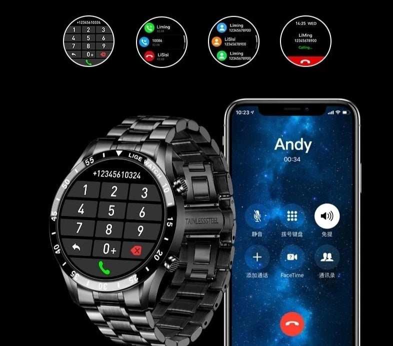 LuxeFit Watch – Stijlvolle Multifunctionele Smartwatch
