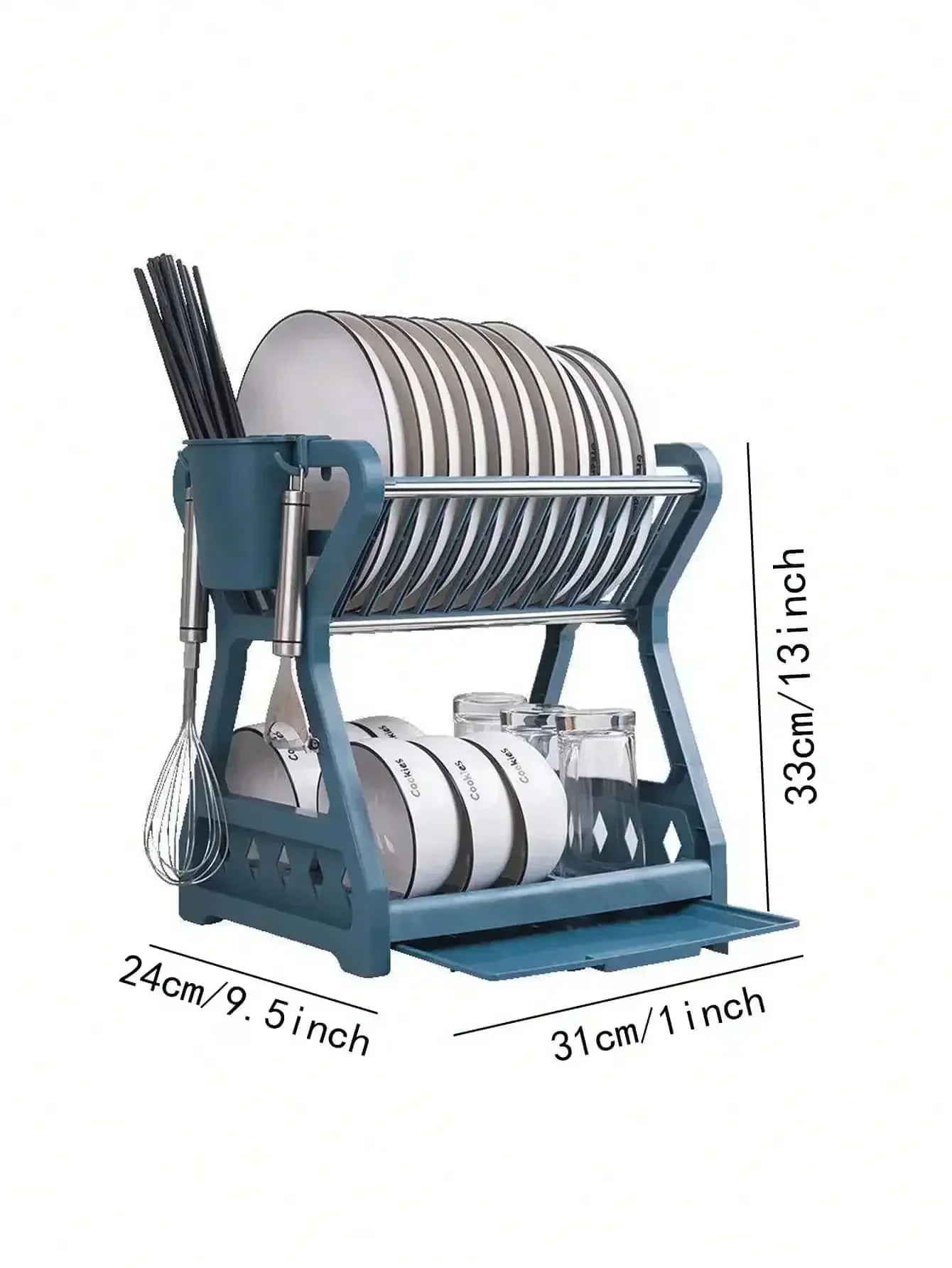 RackMaster - Elegant Foldable Dish Drying Rack for the Kitchen