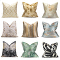 LuminaRest Cushion Cover - Luxurious Cushion Cover Whiteh Abstract Design for Modern Interiors