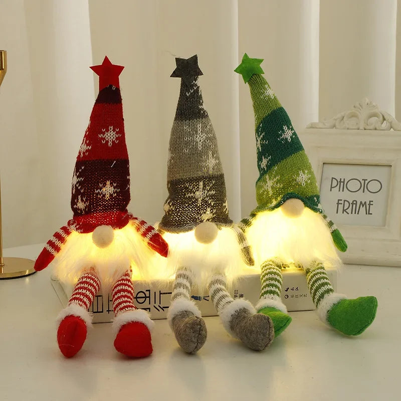 Enchanting Light-Up Christmas Gnome with Luxury Glow