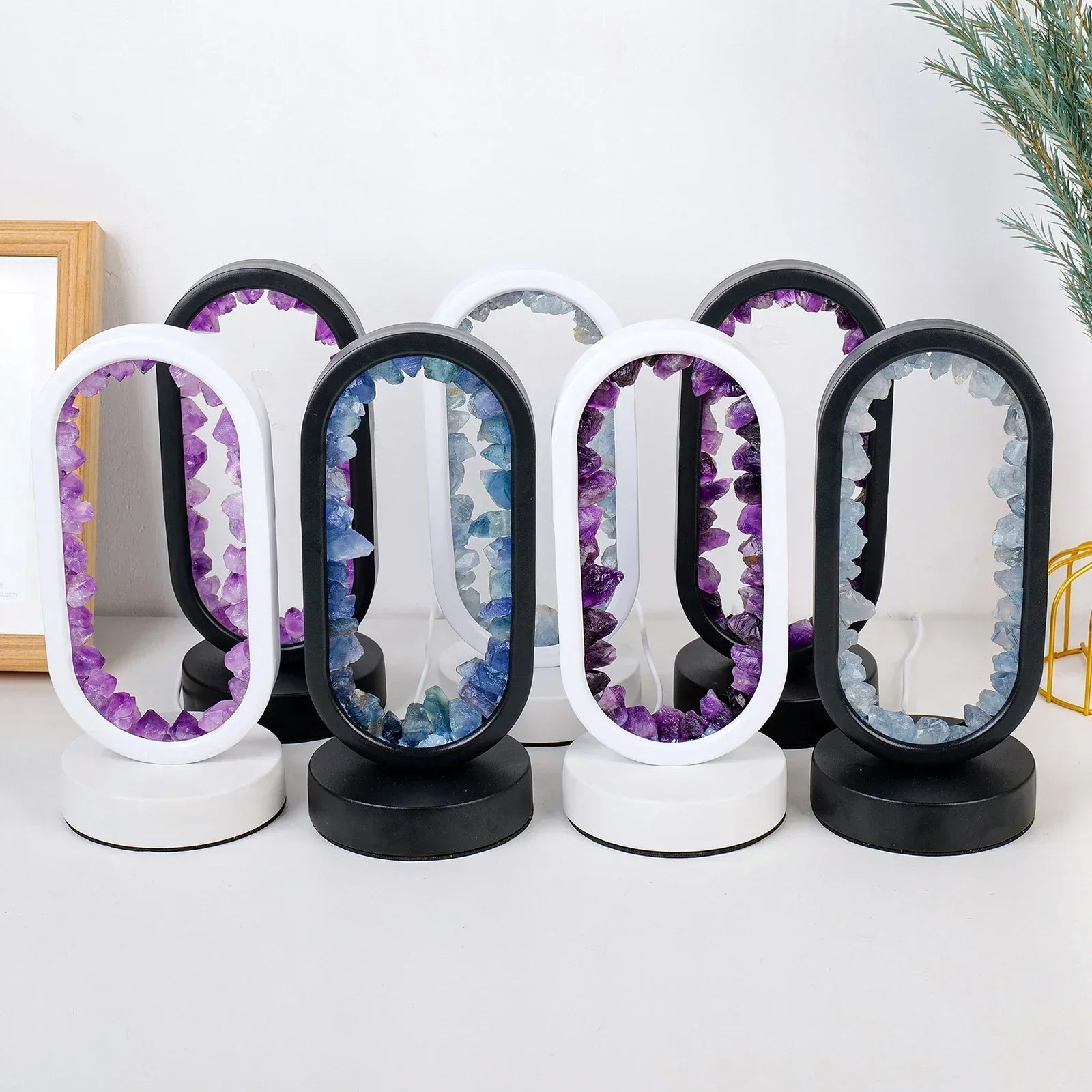 Amethystique – Elegant Natural Crystal Lighting