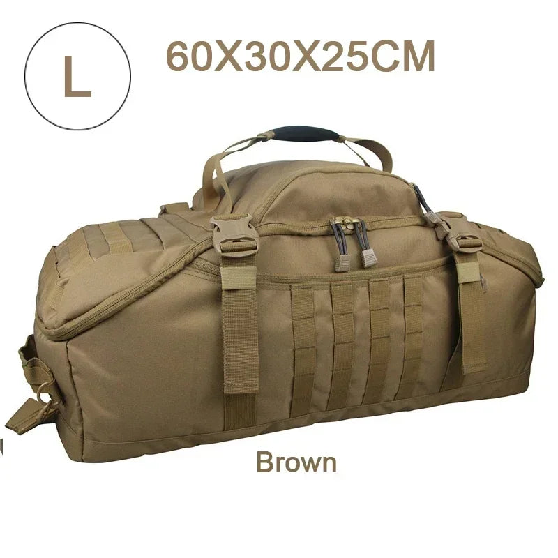TrailTrek - Rugged Tactical Duffle Bag and Backpack