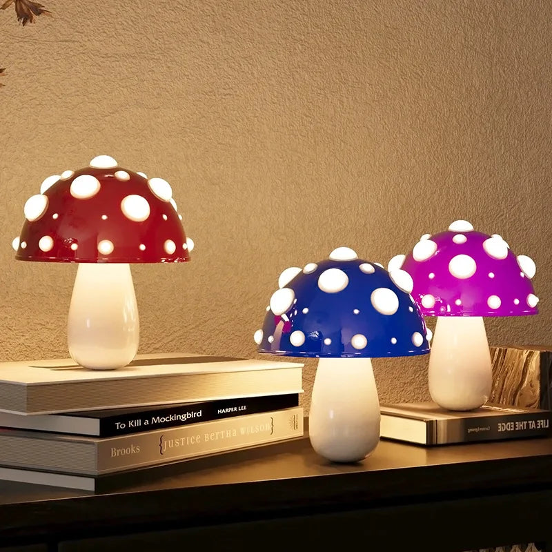 FungiLuxe - Playful Mushroom-Style LED Table Lamp
