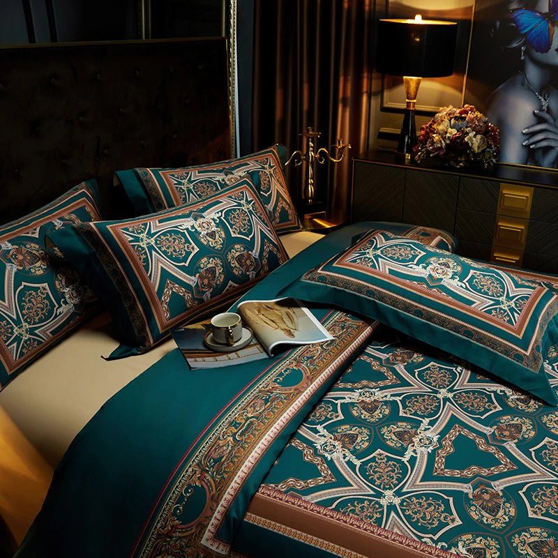 Vintage Grandeur - Luxury Egyptian Cotton Duvet Cover Set