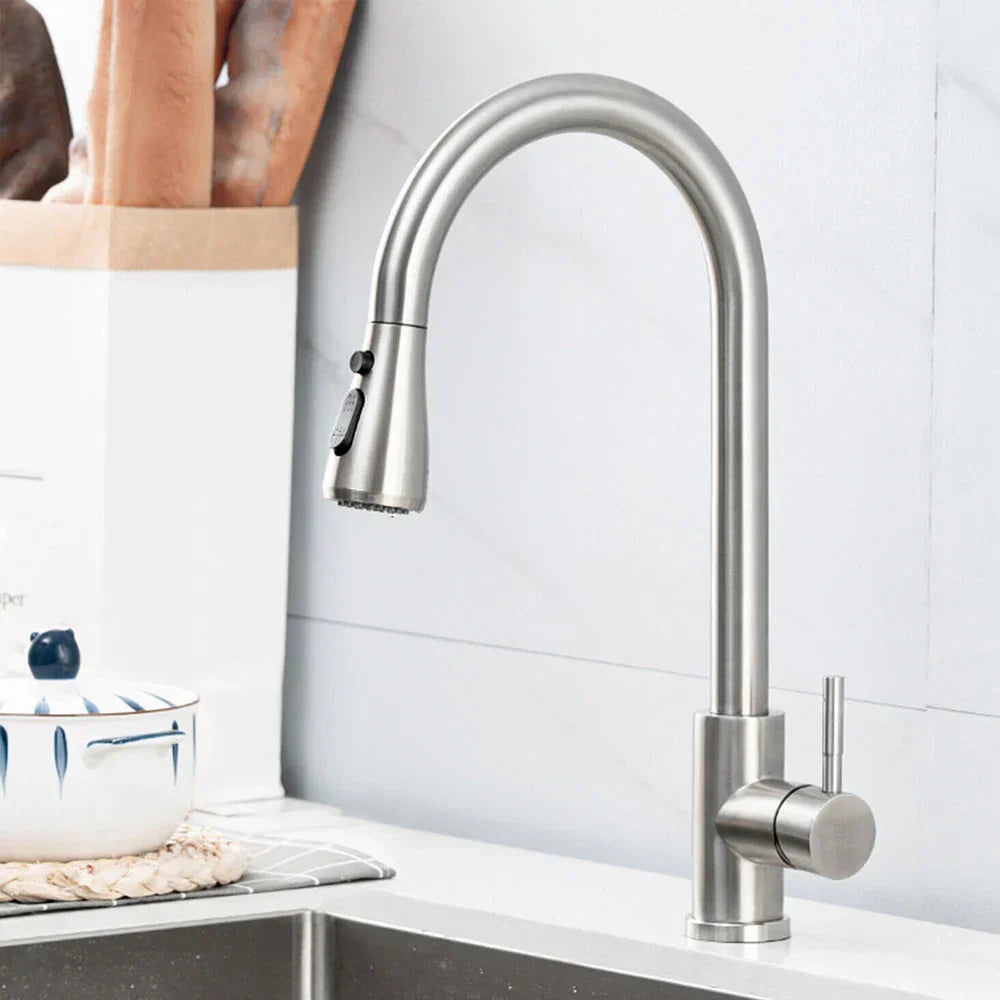 BlackStream Faucet – Modern Pull-Out Kitchen Faucet Black