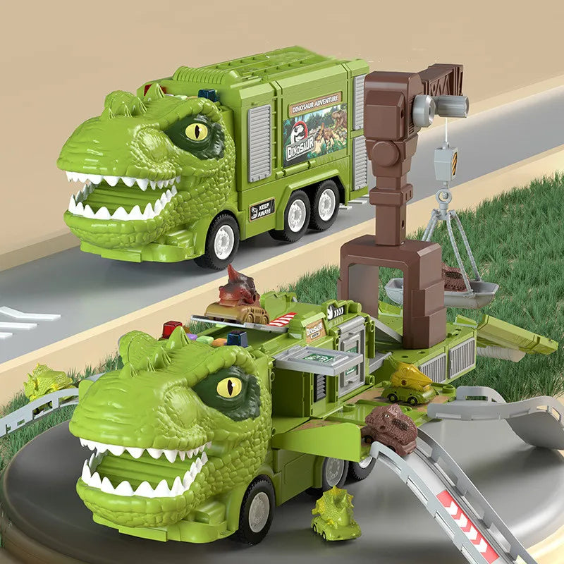 DinoRoar Truck - Foldable Dinosaur Adventure Wagon