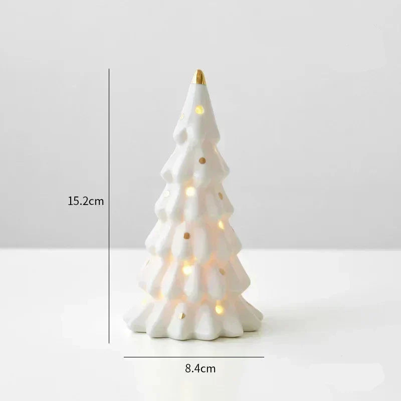 Magical Christmas Decoration - Light-Up Ceramic Snowman for Festive Decor