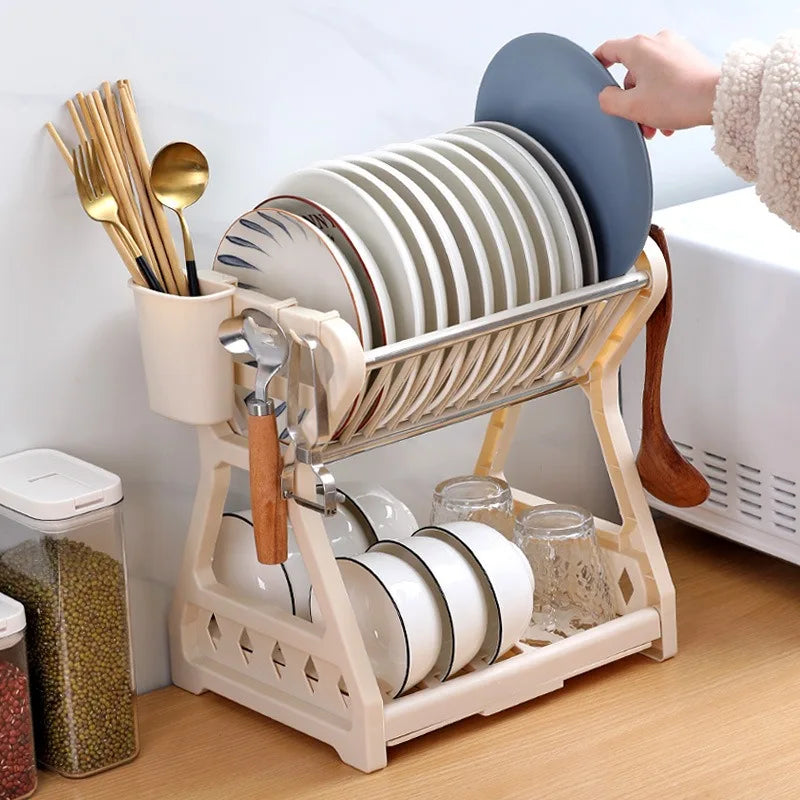 RackMaster - Elegant Foldable Dish Drying Rack for the Kitchen