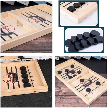 TimberHockey Game - Wooden Table Game for Father & Son