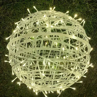 Sphere Rattan Festoon Lights - Elegant Rattan Festoon Lights for Every Occasion