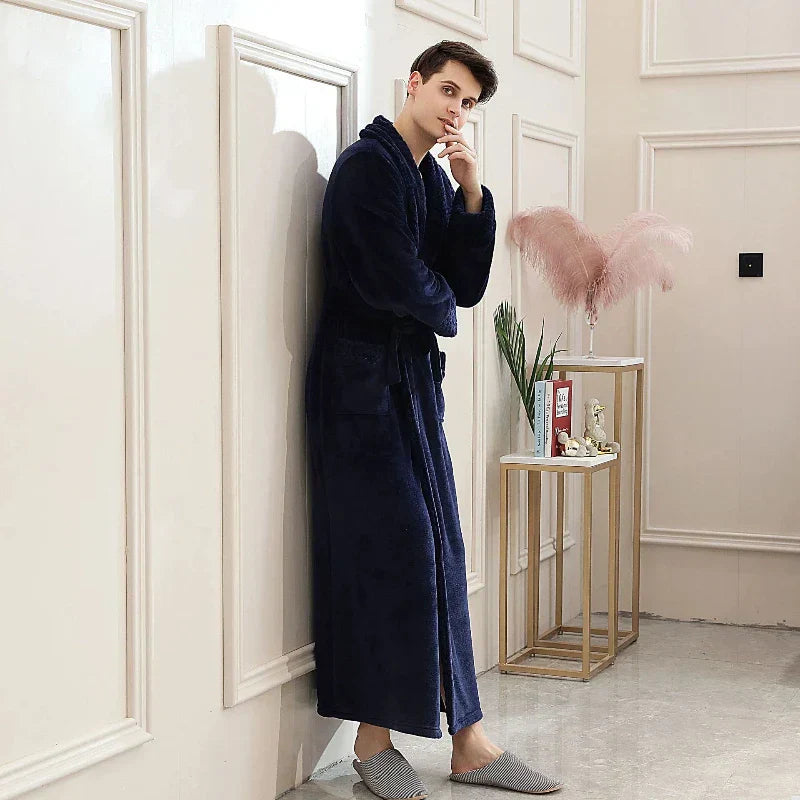 CozyNuit Bathrobe - Luxury Coral Fleece Bathrobe for Elegant Comfort